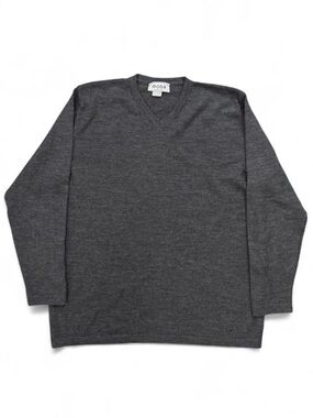 Moda Men's Charcoal V-Neck Sweater